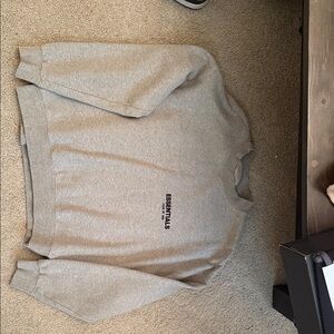Essentials Heather Gray Crewneck Sweater